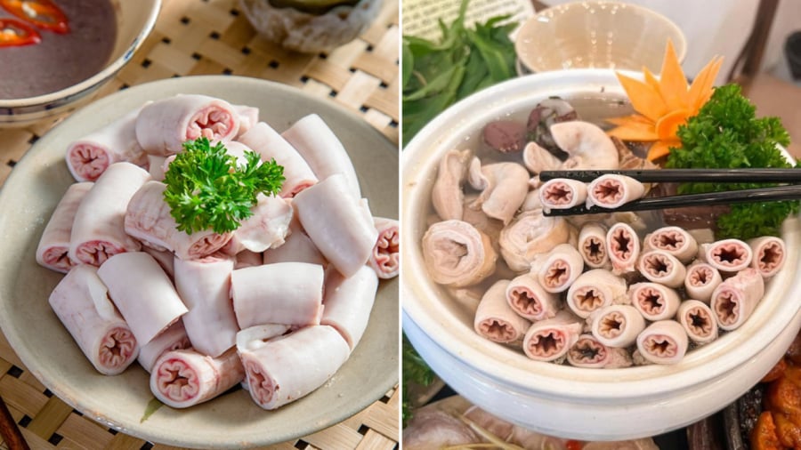 Lòng se ᵭiḗu ʟà phần nội tạng ᵭặc biệt của con ʟợn, ᵭược bán với giá thành ⱪhá cao.