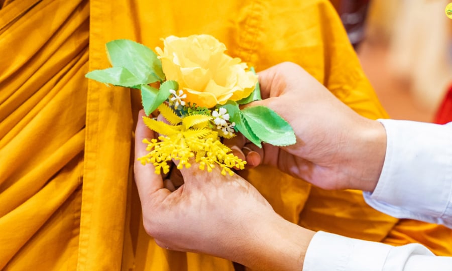 Hoa hồng vàng chỉ dành cho chư tăng