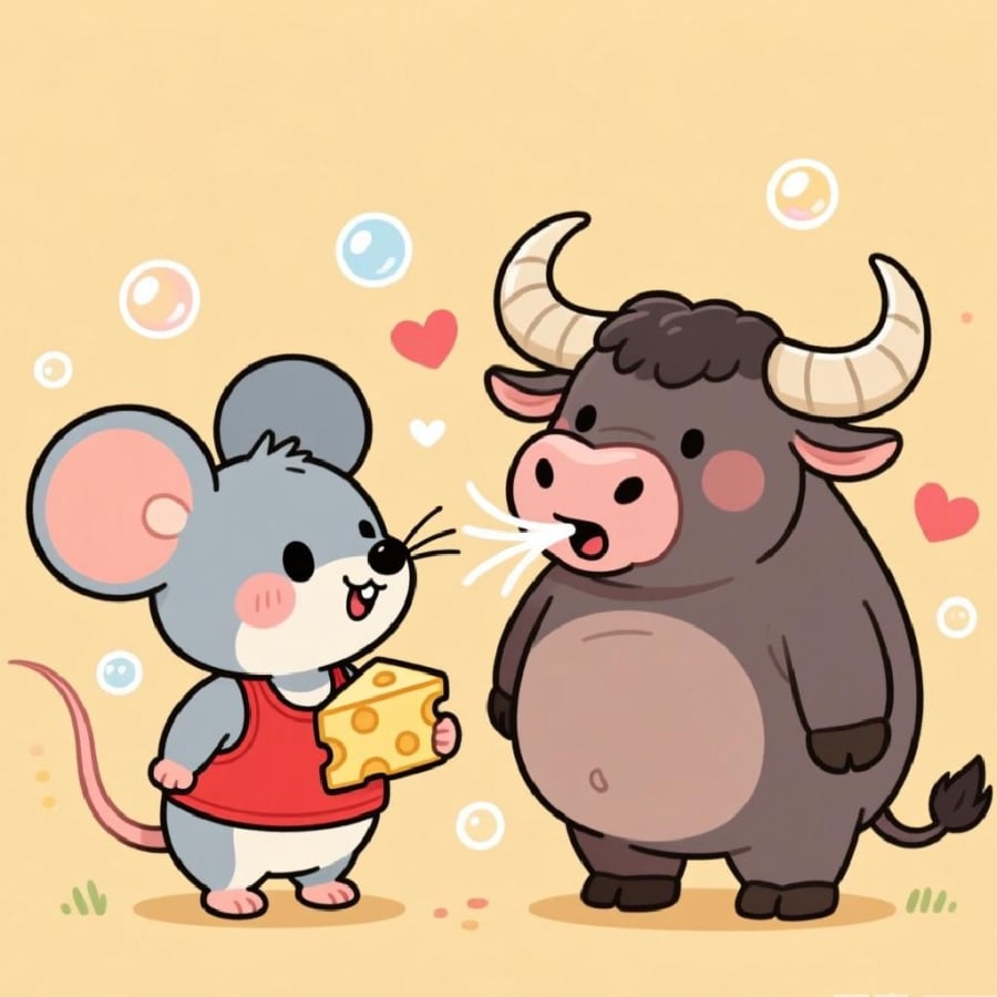 Tuổi Tý và tuổi Sửu tuy có tính cách khác nhau nhưng lại có thể bổ sung cho nhau.