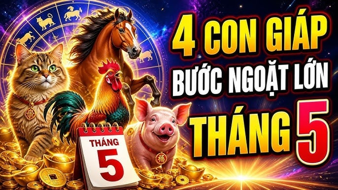 Tháng 5 gieo mầm, tháng 6 bật lên: 4 con giáp số hên kiếm Tiền dễ