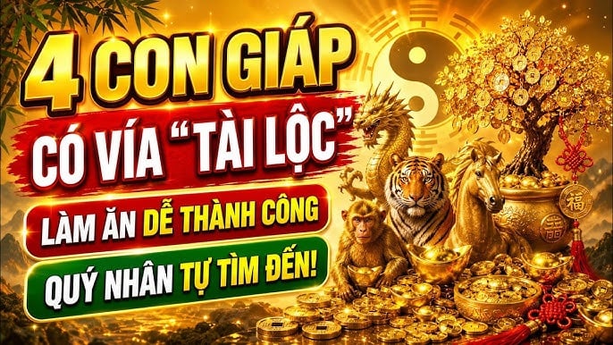4 con giáp Ăn Lộc Rơi Lộc Vãi, chốt lãi đậm tháng 7/2026